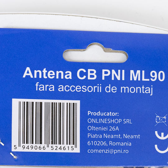 Pni Ml90 Car Cb Antenna 71cm Without Cable & Base 150w Pl Ø16mm Fiberglass