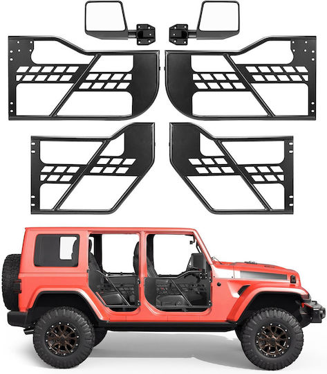 Vevor Tube Doors 4 Door Jeep Wrangler JL JLU 2018-2026 Gladiator JT 2020-2026 Steel Mirrors JPC4MCXSLFG2H19VI001V0