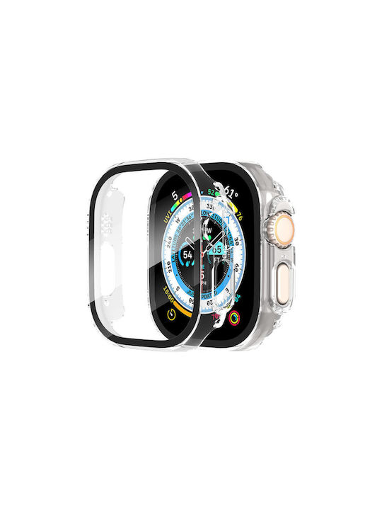 Kunststoff Tragbare Hülle in Transparenter Farbe für Apple Watch Ultra 49mm Kunststoff Tragbare Hülle in Transparenter Farbe für Apple Watch Ultra 49mm