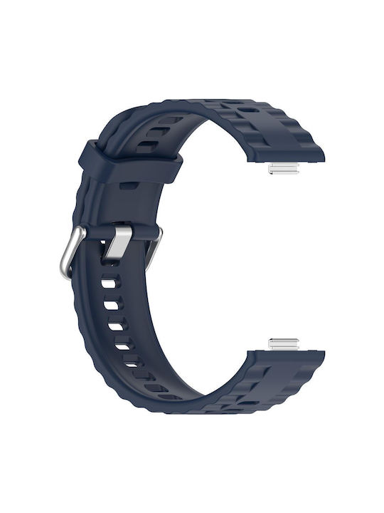 Huawei Watch Fit4 Pro Fit4 Fit3 Xdfind Silver Buckle Solid Color Watch Strap Silicone Midnight Blue Huawei Watch Fit4 Pro Fit4 Fit3 Xdfind Silver Buckle Solid Color Watch Strap Silicone Midnight Blue