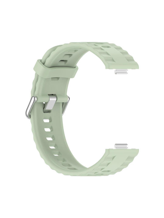 Huawei Watch Fit4 Pro Fit4 Fit3 Xdfind Silver Buckle Monochrome Watch Strap Silicone Light Green Huawei Watch Fit4 Pro Fit4 Fit3 Xdfind Silver Buckle Monochrome Watch Strap Silicone Light Green