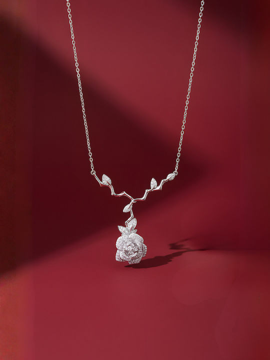 Chrysothemiss Κολιέ Crystal Rose