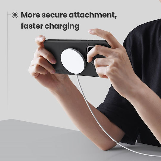 Nillkin Frosted Shield Pro Back Cover Plastic / Silicone Black (Oppo Find X9 Pro)