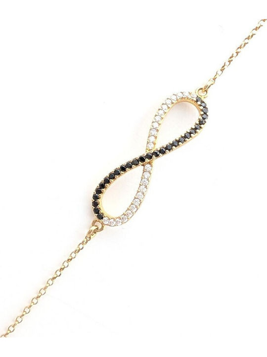 Grekas Women's Gold Plated Silver Bracelet with Zircon