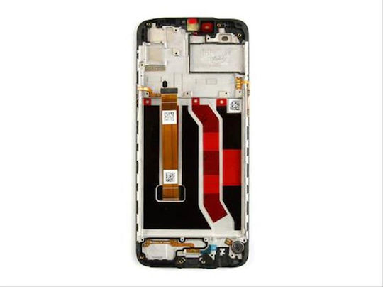O ecran Display cu Mecanism Tactil și Cadru pentru Realme C3 (Negru)
