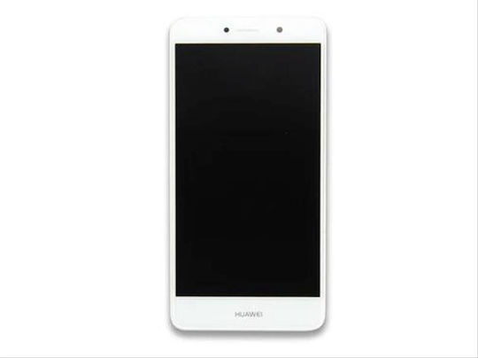O ecran Display cu Mecanism Tactil pentru HUAWEI Y7 (Alb)