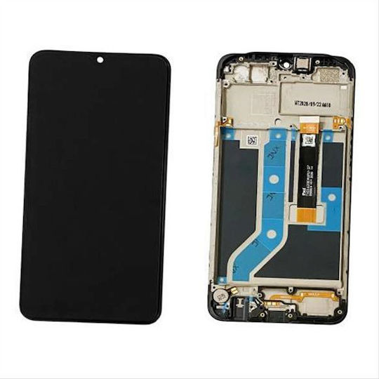 Oppo O ecran cu Mecanism Tactil și Cadru pentru Oppo A12 CPH2083, CPH2077 (Negru)