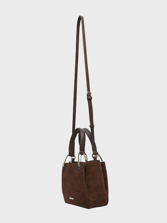 Women's Tote Bag Suede Brown
