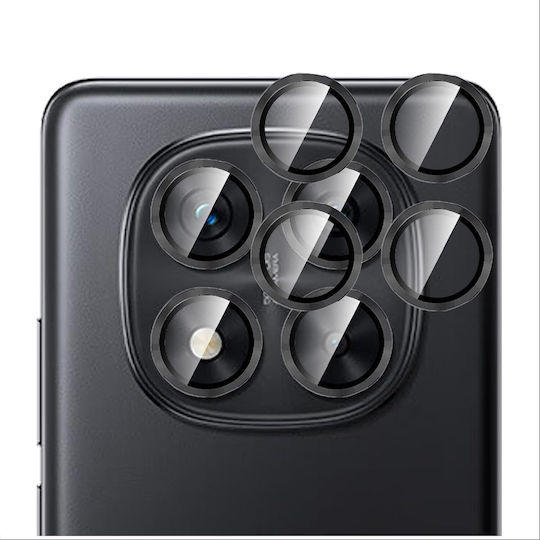 Frame Kameraschutz Gehärtetes Glas Black für das Xiaomi Redmi Note 14 Pro 5G