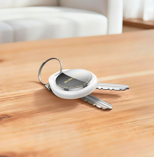 Borofone BC110 Apple Find My & Google Find Hub Weiß