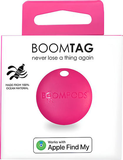 Boompods BoomTag Apple Find My Φούξια