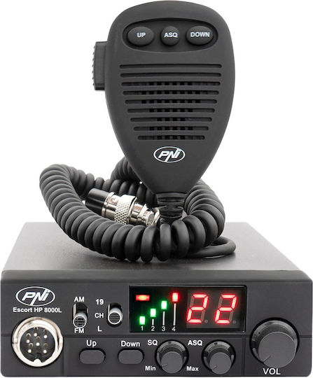 PNI Escort HP 8000L CB Αυτοκινήτου 4W με Μονόχρωμη Οθόνη