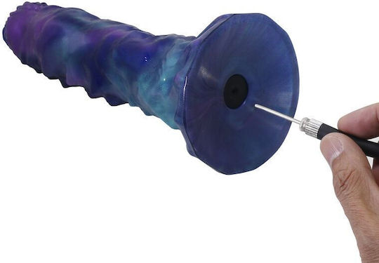 Power Monsters Duskwalker Sentinel Tricolor Dildo Φουσκωτό Μπλε