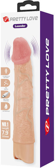 Pretty Love Realistic Vibrator Anal Dildo with Vibration