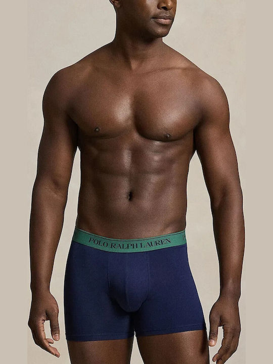 Herren Boxershorts Blau 3er Pack