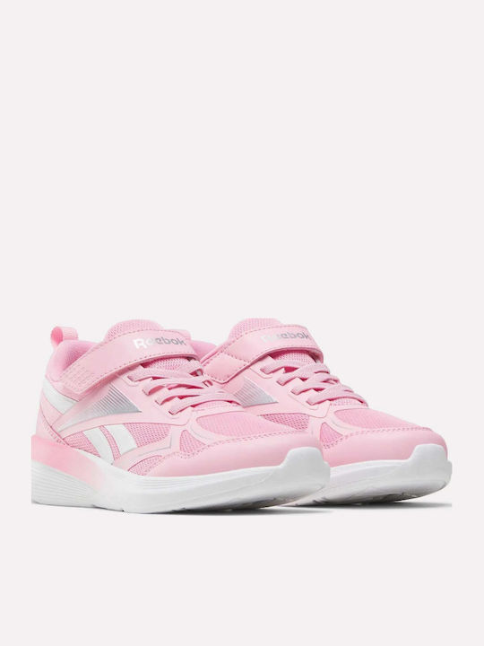 Runner Kids Sports Shoes Running with Hoop & Loop Closure Pink