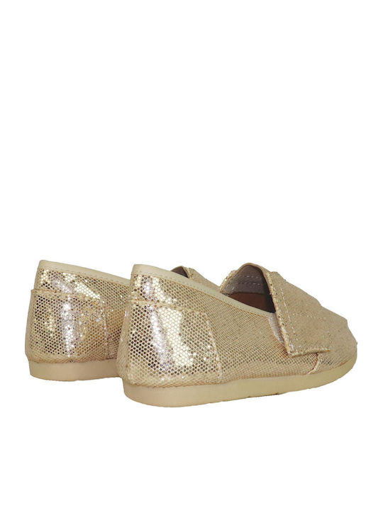 Παιδικές Εσπαντρίγιες Slip-On Χρυσές