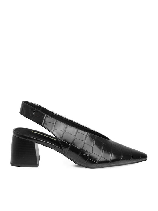 Heels with Mid Heel Black