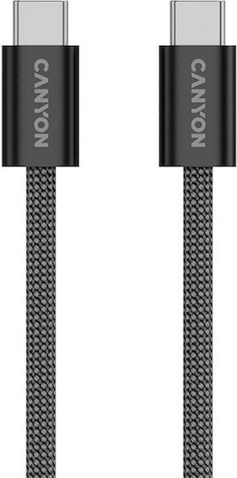 Canyon Onwire 60mg Data Cable Usb-c Usb-c 1 M Black