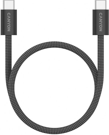 Canyon Onwire 60mg Data Cable Usb-c Usb-c 1 M Black