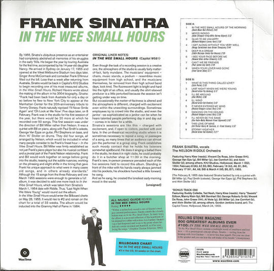 Frank Sinatra In Wee Small Hours Lp Vinyl