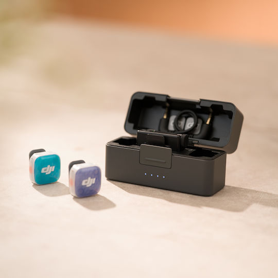DJI Mic Mini 2S Σετ Ασύρματο Μικρόφωνο Πέτου Δημοσιογραφικό (2 TX + 1 RX + Charging Case)