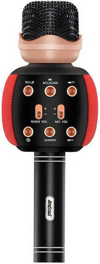 WSTER Microfon Karaoke Wireless WS2911 829114 WS-2911 Roșu