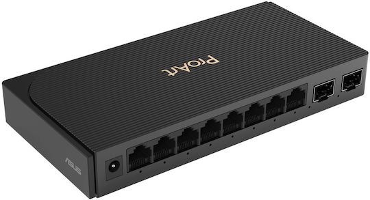 Asus Proart PQG-U1080 Unmanaged L2 Switch with 8 Gigabit (1Gbps) Ethernet Ports and 2 SFP Ports