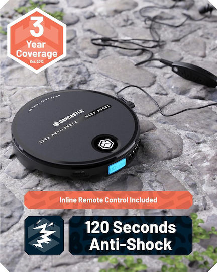Majority Portable Cd Player Incl Earphones 2x Aa Line Out Oakcastle Cd10