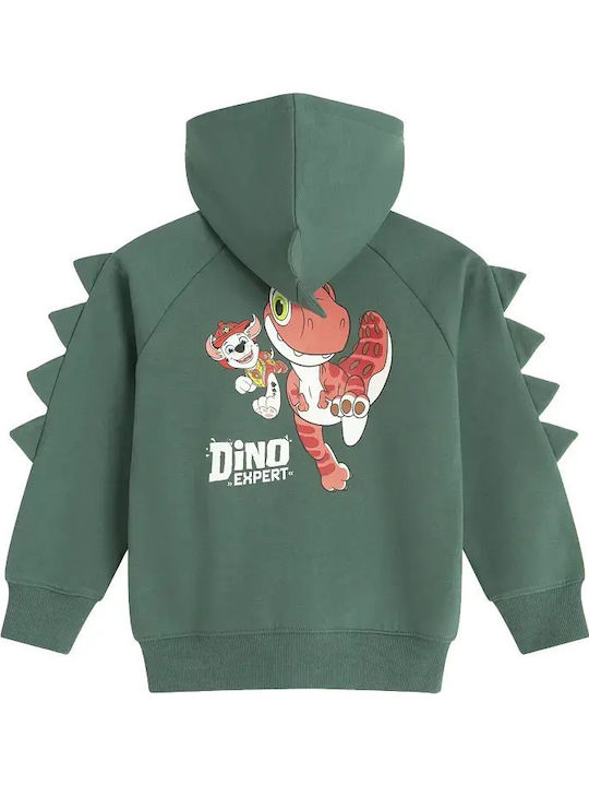 Kinder-Sweatshirt Strickjacke Grün