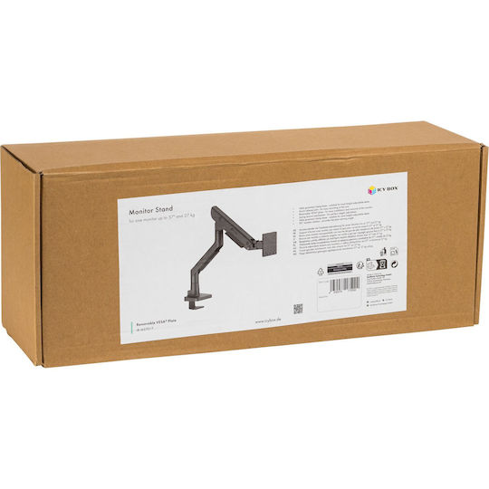 Icy Box Stand Desk Mounted Monitor up to 57" with Arm (IB-MS701-T)