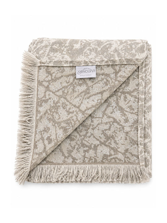 Xionoula Home Cuverturi Pentru Canapea De Fotoliu Jacquard 180x180cm Gri Deschis