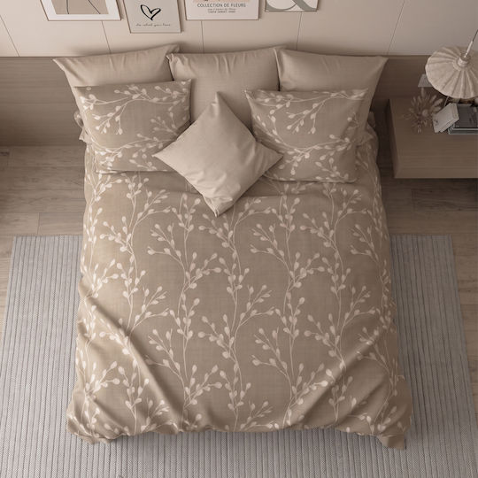 Charalambidis Textiles Salonica Beige Pillowcases Set 52x72cm