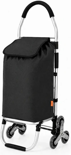 Foldable Fabric Shopping Trolley 33x55x24cm Foldable Fabric Shopping Trolley 33x55x24cm