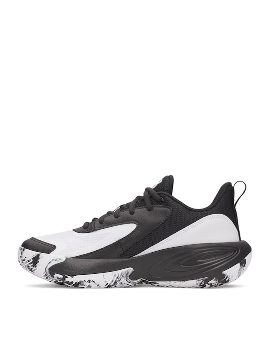 Ua Gs Kids Sports Basketball Shoes with Laces Black