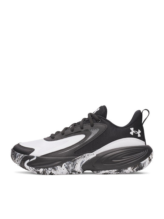 Ua Gs Kids Sports Basketball Shoes with Laces Black
