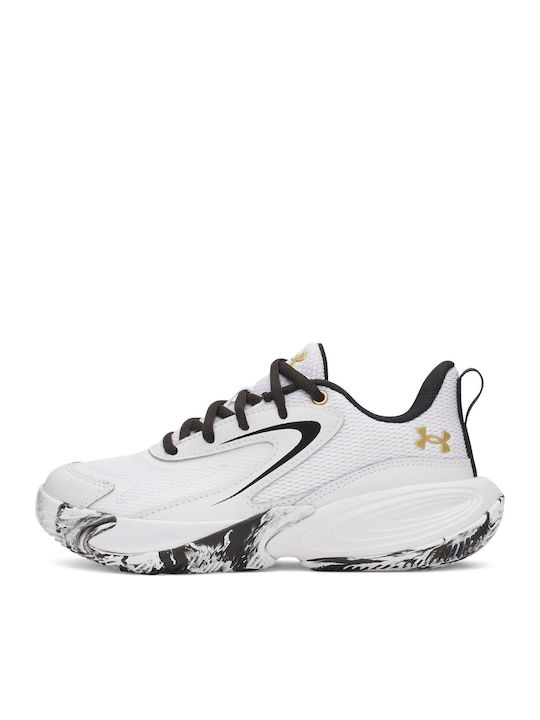 Ua Ps Lockdown 8 Kids Sports Shoes Basketball White