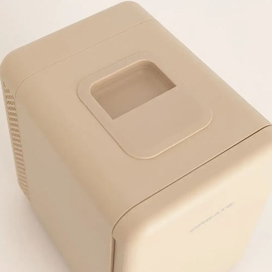 Create Box Frigider pentru Cosmetice 4lt Cu Raft & Funcție De Încălzire Bej 36W