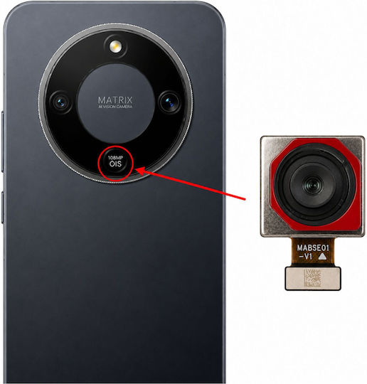Clappio Main Rear Camera Module 108mp Honor Magic 8 Lite Silver