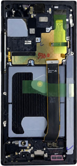 Clappio In-cell Full Display Galaxy Note 20 Ultra Сензорен екран и рамка Черен
