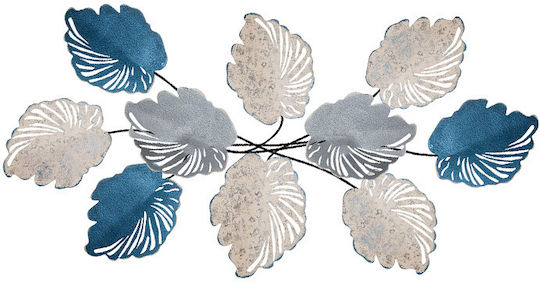 Megapap Decorative Handmade Blue Fabric Tapestry 117x57cm
