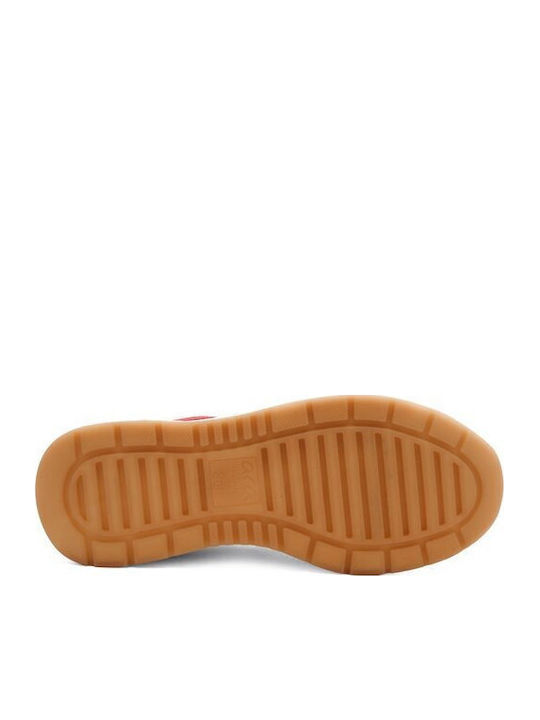 Γυναικεία Ανατομικά Sneakers Μπεζ-κοκκινο