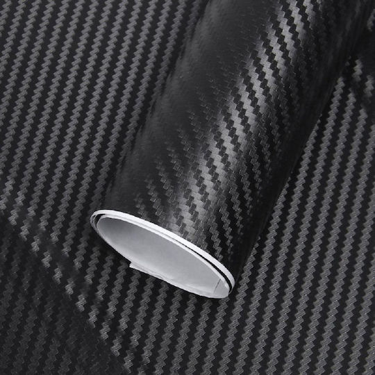 Bandă De Împachetare Auto 3D Din Carbon Culoare Neagră 28m X 1,27m
