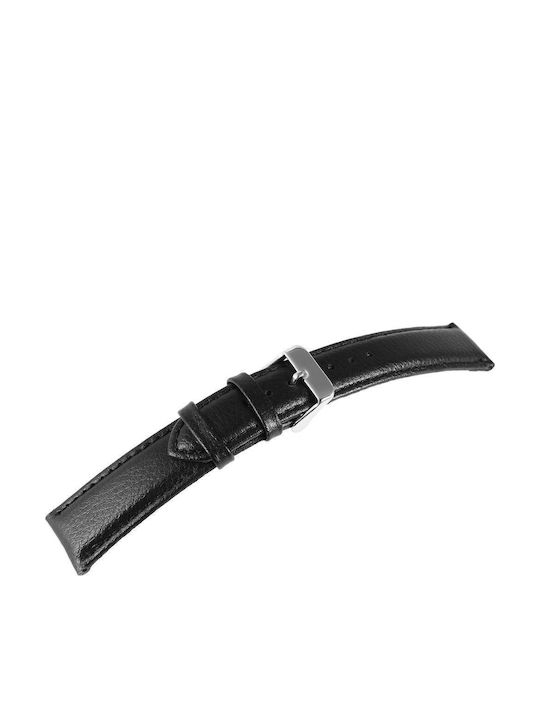 Steinmeister Δερμάτινο Λουράκι Μαύρο 24mm