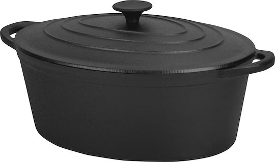Kraft & Dele Oval Cast Iron Dutch Oven 6.4lt