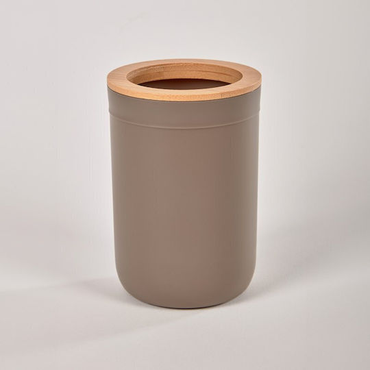 Iciclio Bathroom Accessory Set Plastic Brown 3 Pieces