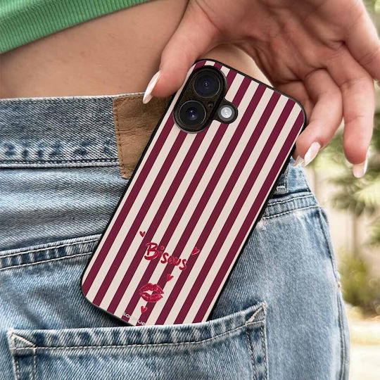 Sonique Stripe Stories Series Samsung Galaxy Z Flip 5 Kiss Mobile Phone Case