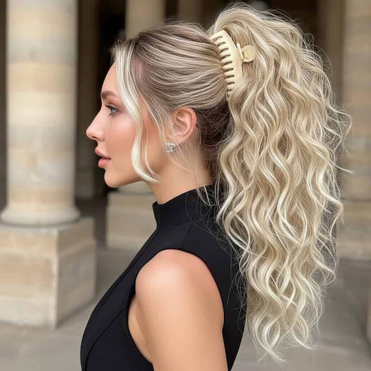 Hair Extension Clip Wavy Blonde Balayage 35 Cm