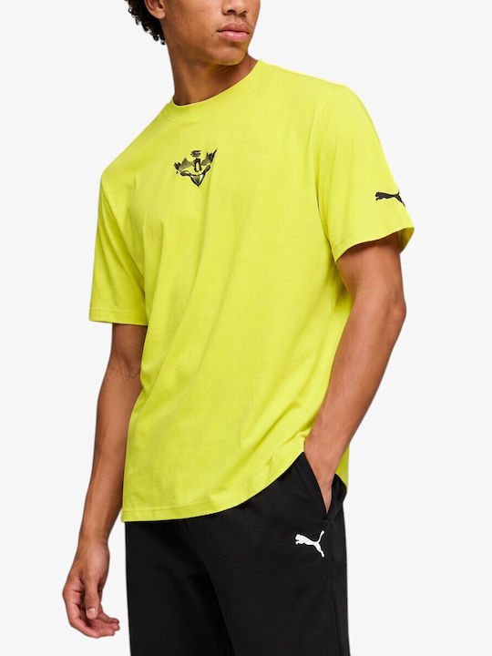 PUMA Sportliches T-Shirt Gelb PUMA Sportliches T-Shirt Gelb