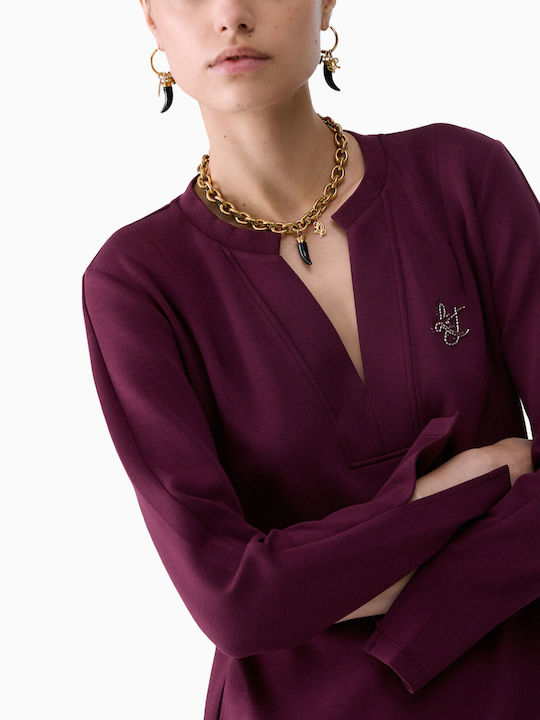 Sommer Damenkleid Burgundisch